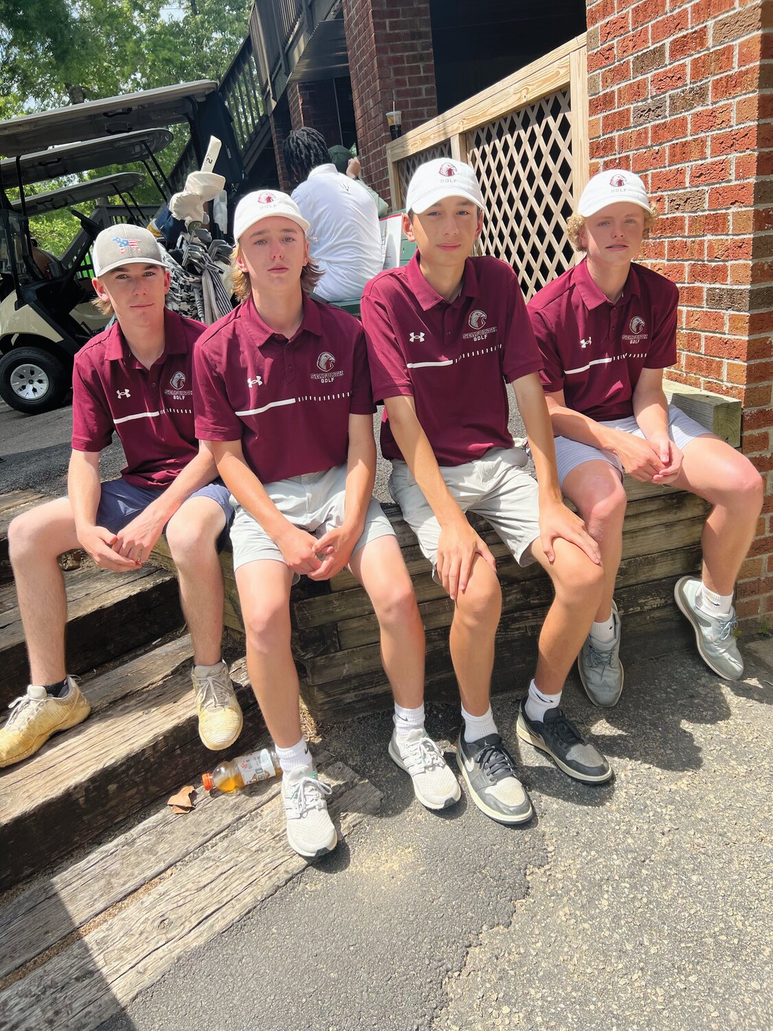 Seaforth golfers, from left to right: Gray Stewart, Ty Willoughby, Griffin Ching and Campbell Meador.